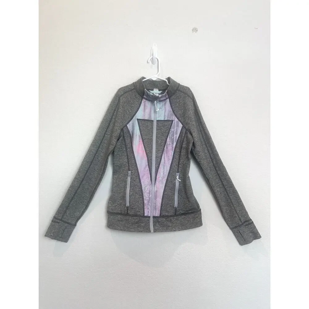 Ivivva by Lululemon Full Zip Jacket In Heathered Gray Size 14